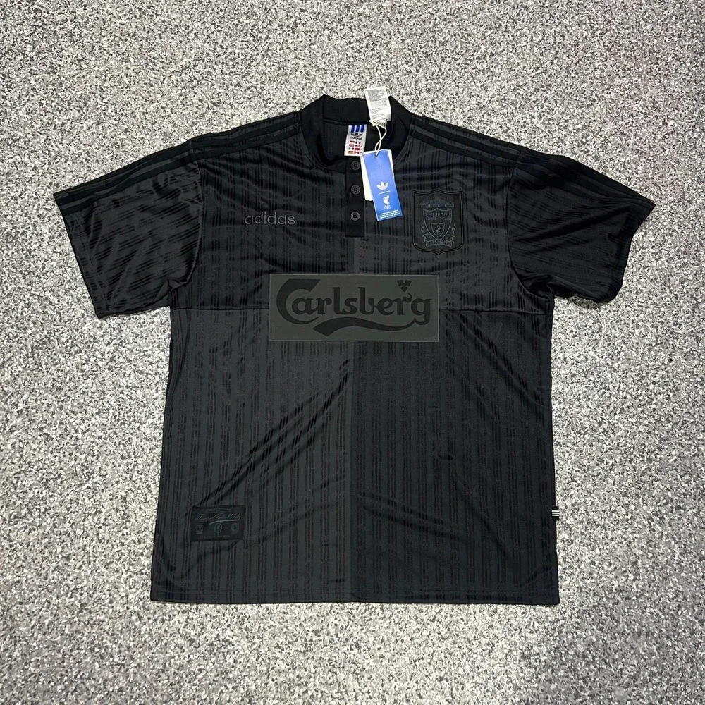 Adidas Liverpool FC 1995 Special Jersey Mens XL Black Carbon Retro 95/96 KA8108